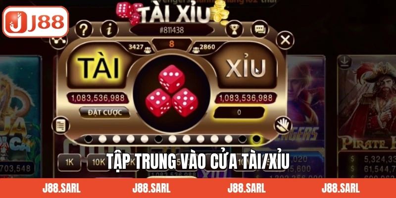 Tài Xỉu - Trải Nghiệm Đỉnh Cao Tại Sòng Bài Trực Tuyến J88 4 Tập trung vào cửa Tài/xỉu